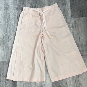 Vince drawstring side slit cropped culotte pants